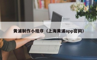 肇庆黄浦制作小程序（上海黄浦app官网）