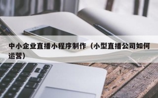肇庆中小企业直播小程序制作（小型直播公司如何运营）